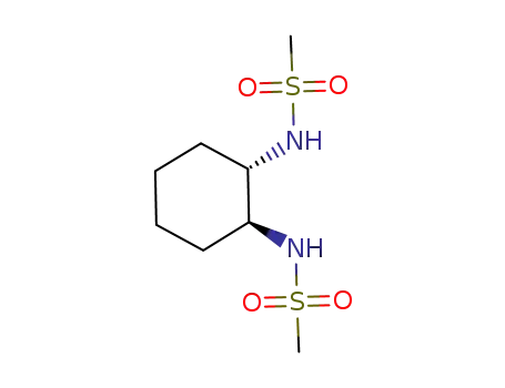Molecular Structure of 220150-70-9 ((1S,2S)-1,2-N,N'-BIS[(METHANE-SULFONYL)AMINO]-CYCLOHEXANE)