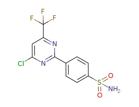 Molecular Structure of 1018481-29-2 (4-(4-chloro-6-trifluoromethylpyrimidin-2-yl)benzenesulfonamide)