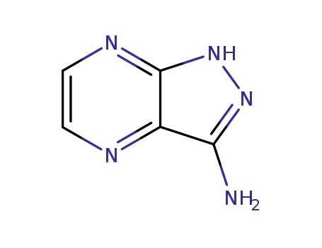 Molecular Structure of 81411-64-5 (1H-Pyrazolo[3,4-b]pyrazin-3-amine)