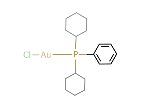 Molecular Structure of 134535-05-0 (chloro(dicyclohexylphenylphosphine)gold(I))
