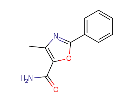 Molecular Structure of 51655-70-0 (4-methyl-2-phenyl-1,3-oxazole-5-carboxamide)