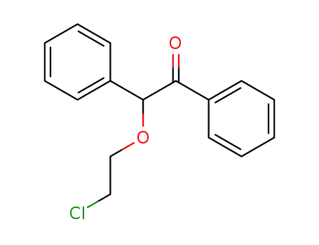Molecular Structure of 37696-59-6 (Ethanone, 2-(2-chloroethoxy)-1,2-diphenyl-)