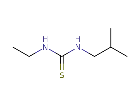 Molecular Structure of 31182-25-9 (Thiourea, N-ethyl-N'-(2-methylpropyl)-)