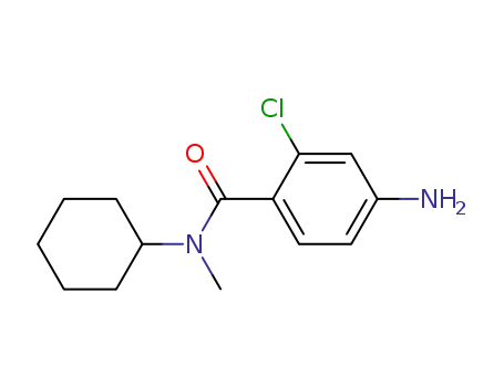 Molecular Structure of 63497-59-6 (Benzamide, 4-amino-2-chloro-N-cyclohexyl-N-methyl-)