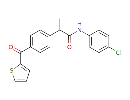 Benzeneacetamide, N-(4-chlorophenyl)-a-methyl-4-(2-thienylcarbonyl)-