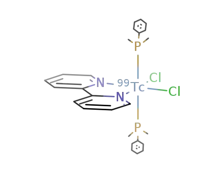 cis(Cl),trans(P)-{TcCl<sub>2</sub>(dimethylphenylphosphine)(2,2'-bipyridyl)}