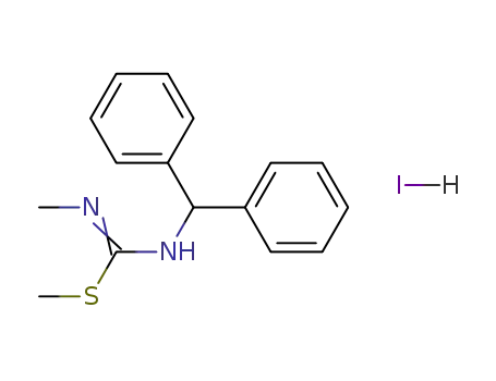 <i>N</i>-benzhydryl-<i>N'</i>,<i>S</i>-dimethyl-isothiourea; hydriodide