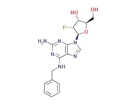 2-Amino-6-benzylamino-9-(2-deoxy-2-fluoro-β-D-ribofuranosyl)-9H-purine
