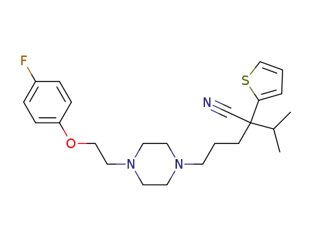 1-{[4-cyano-5-methyl-4-(2-thienyl)hexyl]}-4-[2-(4-fluorophenoxy)ethyl]piperazine