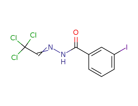 N-3-iodobenzoyl-N'-(2,2,2-trichloroethylidene) hydrazine