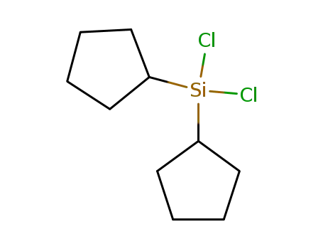 Molecular Structure of 139147-73-2 (Dicyclopentyldichlorosilane)