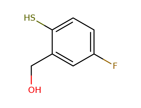 Molecular Structure of 870703-84-7 (5-FLUORO-2-MERCAPTOBENZYL ALCOHOL)