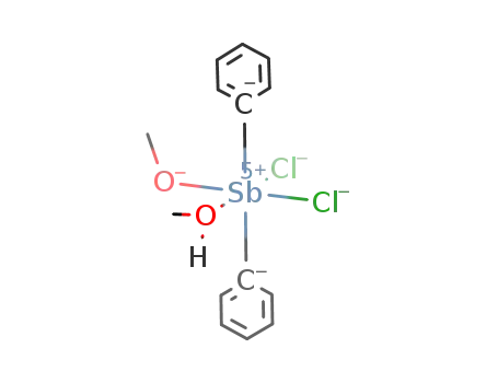 [Sb(C<sub>6</sub>H<sub>5</sub>)2Cl<sub>2</sub>(OCH<sub>3</sub>)(CH<sub>3</sub>OH)]