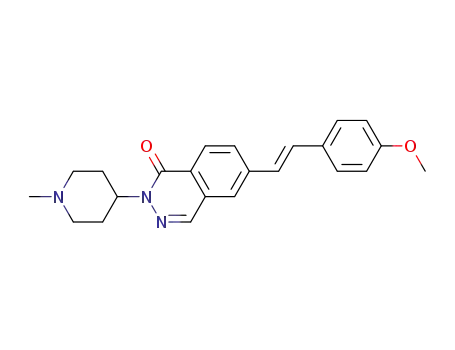 trans-6-[2-(4-methoxyphenyl)ethenyl]-2-(1-methyl-4-piperidinyl)phthalazin-1(2H)-one