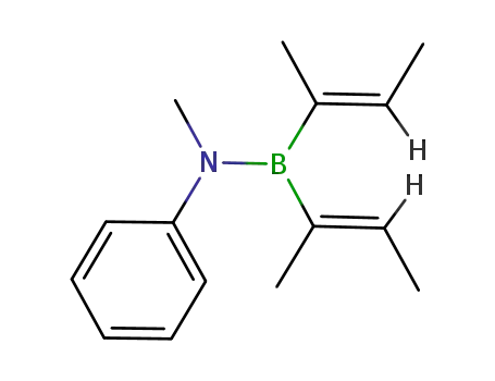 Molecular Structure of 83720-45-0 (bis(cis-2-buten-2-yl)-N-methyl-N-phenyllboranamine)
