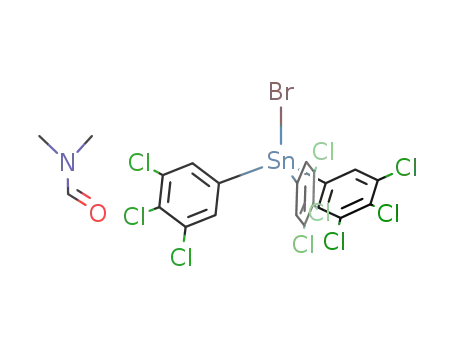 (3,4,5-Cl<sub>3</sub>C<sub>6</sub>H<sub>2</sub>)3SnBr * Me<sub>2</sub>NCOH