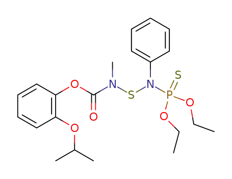 Molecular Structure of 66996-03-0 (2-isopropoxyphenyl [[(diethoxyphosphinothioyl)phenylamino]thio]methylcarbamate)