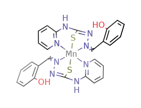 Mn(HOC<sub>6</sub>H<sub>4</sub>CHNNC(S)NHC<sub>5</sub>H<sub>4</sub>N)2