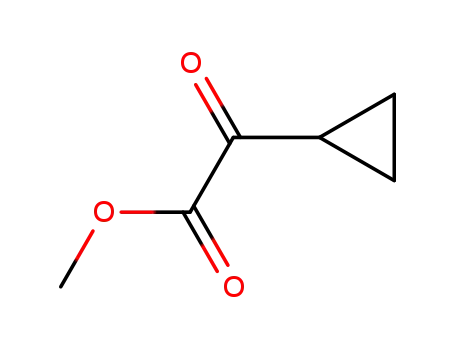 Molecular Structure of 6395-79-5 (Cyclopropaneacetic acid, a-oxo-, methyl ester)