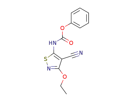 Carbamic acid, (4-cyano-3-ethoxy-5-isothiazolyl)-, phenyl ester