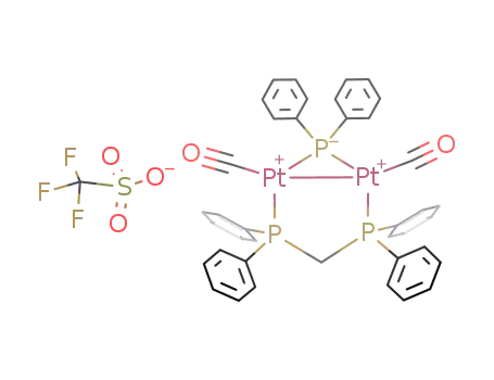 [Pt2(μ-bis(diphenylphosphino)methane)(μ-PPh2)(CO)2]OSO2CF3