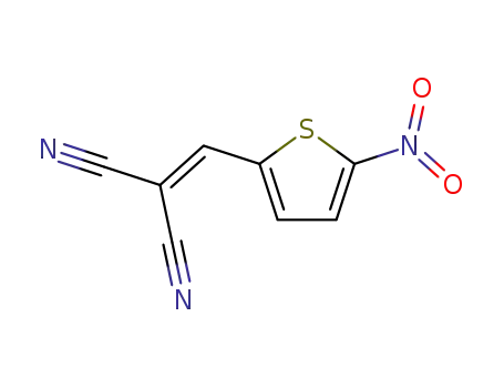 Molecular Structure of 84653-70-3 ([(5-nitrothiophen-2-yl)methylidene]propanedinitrile)