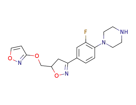 (5RS)-3-(3-Fluoro-4-piperazin-1-ylphenyl)-5-isoxazol-3-yloxymethyl-4,5-dihydroisoxazole