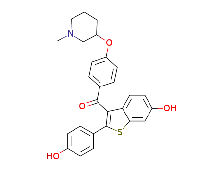 6-Hydroxy-2-(4-Hydroxyphenyl)-3-(4-[1-Methylpiperidin-3-oxy]benzoyl)benzo[b]thiophene