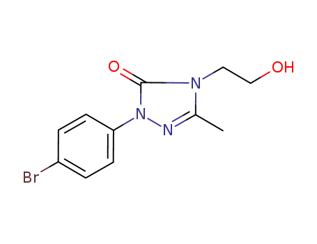 4-(2-hydroxyethyl)-5-methyl-2-(4-bromophenyl)-2,4-dihydro-3H-1,2,4-triazol-3-one