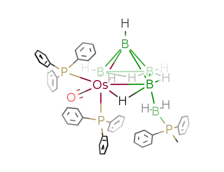 2-carbonyl-2,2-bis(triphenylphosphine)-3-[(diphenylmethylphosphine)boryl]-nido-2-osmapentaborane