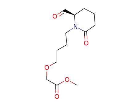 Acetic acid, [4-[(2R)-2-formyl-6-oxo-1-piperidinyl]butoxy]-, methyl ester