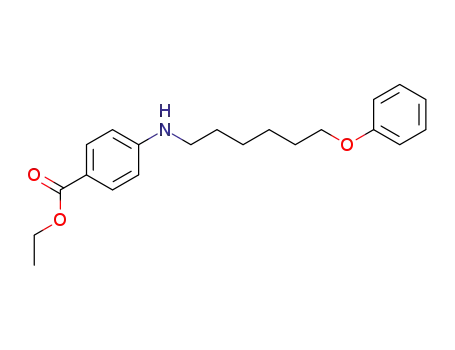 Molecular Structure of 63649-96-7 (Benzoic acid, 4-[(6-phenoxyhexyl)amino]-, ethyl ester)
