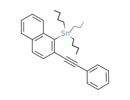 C<sub>6</sub>H<sub>5</sub>CCC<sub>10</sub>H<sub>6</sub>Sn(C<sub>4</sub>H<sub>9</sub>)3