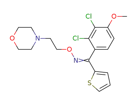 (2,3-Dichloro-4-methoxy)-phenyl 2-thienyl O-(morpholinoethyl)-ketone oxime