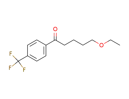 Molecular Structure of 61718-83-0 (1-Pentanone, 5-ethoxy-1-[4-(trifluoromethyl)phenyl]-)
