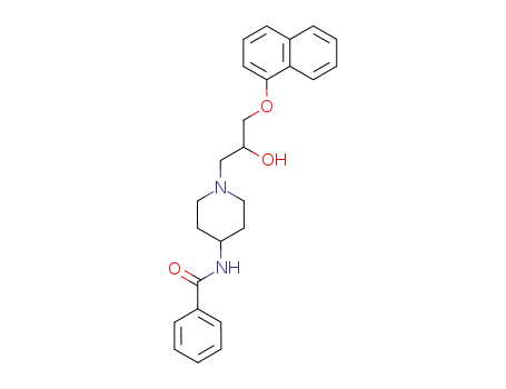 Molecular Structure of 36806-78-7 (1-[3-(1-Naphthoxy)-2-hydroxyprop-1-yl]-4-benzamidopiperidine)