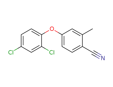 Molecular Structure of 58377-46-1 (Benzonitrile, 4-(2,4-dichlorophenoxy)-2-methyl-)