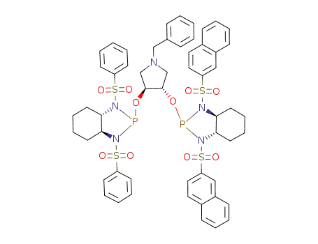 (S,S,S,S,S,S)-BnNC<sub>4</sub>H<sub>6</sub>(OP((PhSO<sub>2</sub>N)2C<sub>6</sub>H<sub>10</sub>))(OP(((2-Naph)SO<sub>2</sub>N)2C<sub>6</sub>H<sub>10</sub>))