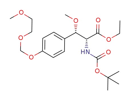 ethyl (2R,3S)-2-tert-butoxycarbonylamino-3-(4-(2-methoxyethoxymethoxy)phenyl)-3-methoxypropanoate