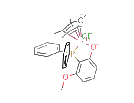 [(η(5)-pentamethylcyclopentadienyl)IrCl(Ph2PC6H3(O)OMe-2,6-κ(2)P,O)]