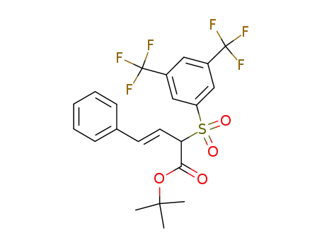 tert-butyl (E)-2-{[3,5-bis(trifluoromethyl)phenyl]sulfonyl}-4-phenylbut-3-enoate