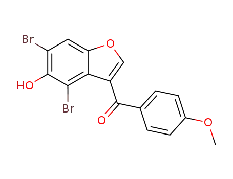 Methanone, (4,6-dibromo-5-hydroxy-3-benzofuranyl)(4-methoxyphenyl)-