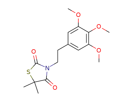 5,5-Dimethyl-3-[2-(3,4,5-trimethoxy-phenyl)-ethyl]-thiazolidine-2,4-dione