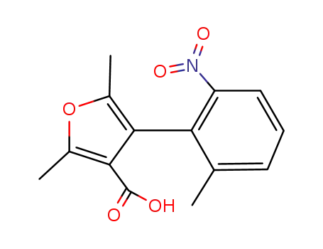 (+/-)-2,5-dimethyl-4-(2-methyl-6-nitro-phenyl)-furan-3-carboxylic acid
