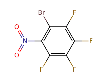 Molecular Structure of 5580-83-6 (2-Bromo-3,4,5,6-tetrafluoronitrobenzene)