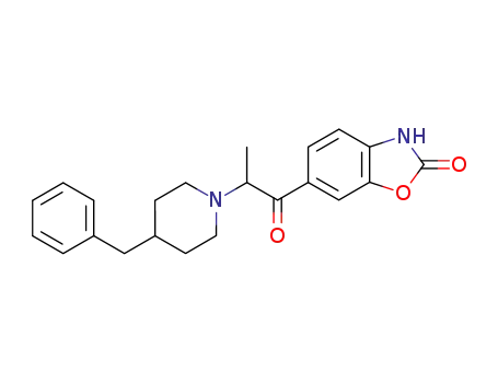 Molecular Structure of 130020-67-6 (6-[2-(4-Benzyl-piperidin-1-yl)-propionyl]-3H-benzooxazol-2-one)