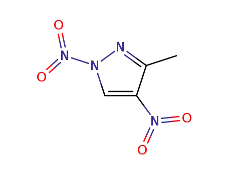 Molecular Structure of 62563-09-1 (1H-Pyrazole, 3-methyl-1,4-dinitro-)