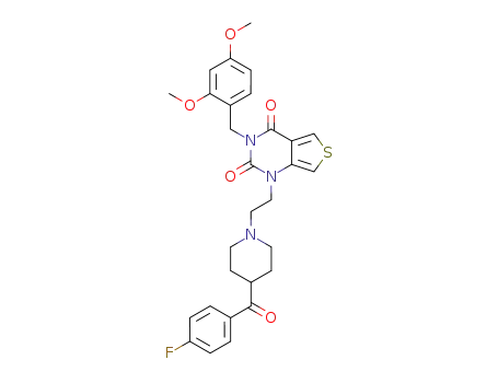 1-<2-<4-(4-fluorobenzoyl)piperidin-1-yl>ethyl>-3-(2,4-dimethoxyphenylmethyl)thieno<3,4-d>pyrimidine-2,4-dione