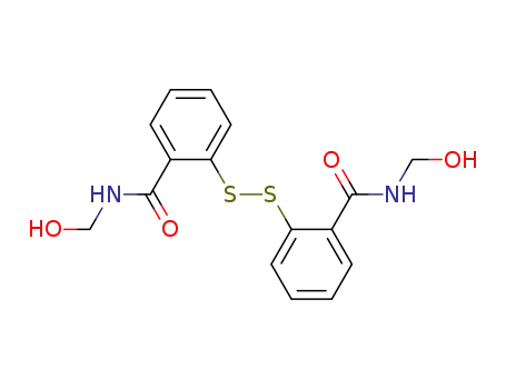Molecular Structure of 78010-11-4 (Benzamide, 2,2-dithiobis(N-(hydroxymethyl)-)
