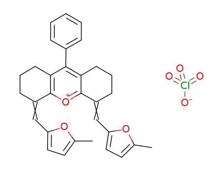 Molecular Structure of 1161226-52-3 (C<sub>31</sub>H<sub>29</sub>O<sub>3</sub><sup>(1+)</sup>*ClO<sub>4</sub><sup>(1-)</sup>)